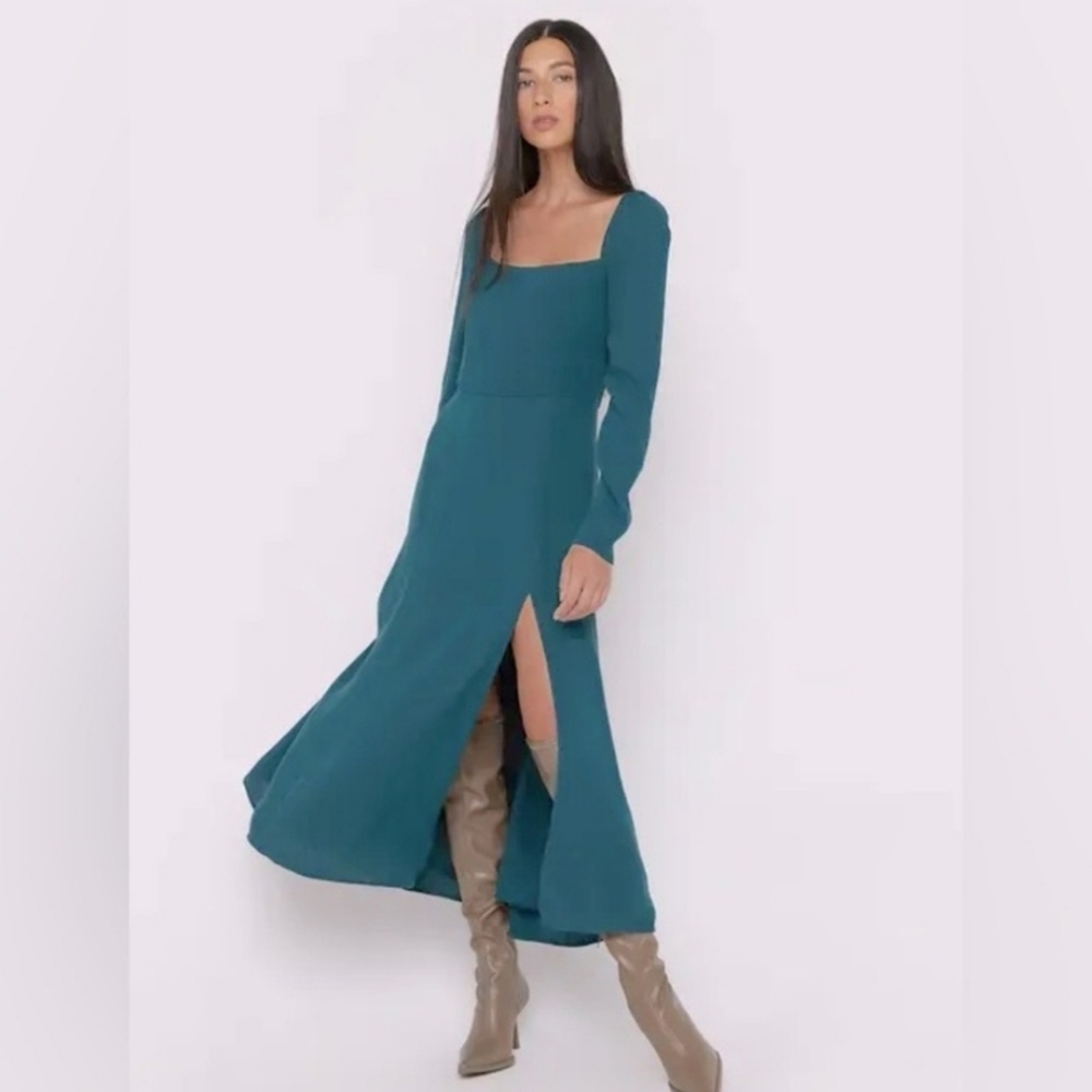 Oak + Fort Long Dress in XS